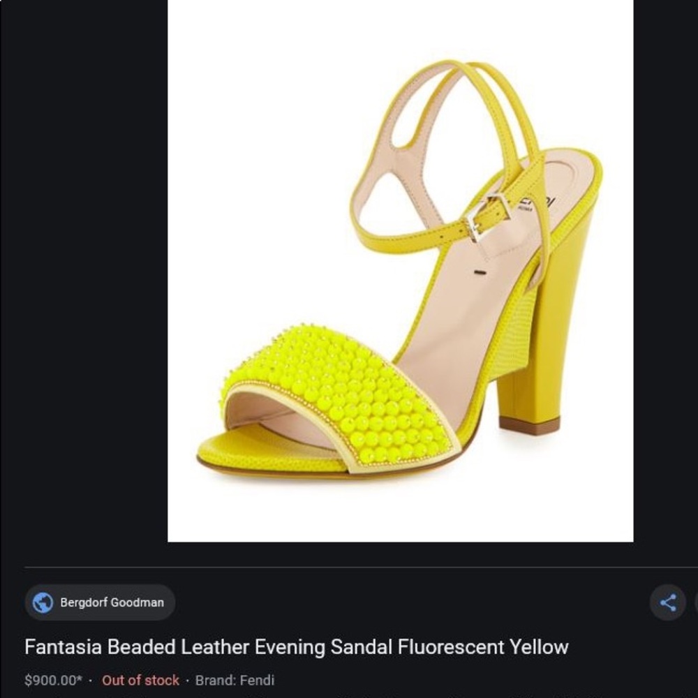 Fendi Fantasia high heel sandals beaded